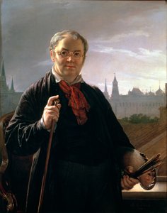 Zelfportret tegen het Raam met Uitzicht op het Kremlin, 1846
